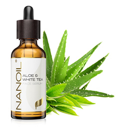 Sérum de Rosto Com Aloé Vera e Chá Branco da Nanoil